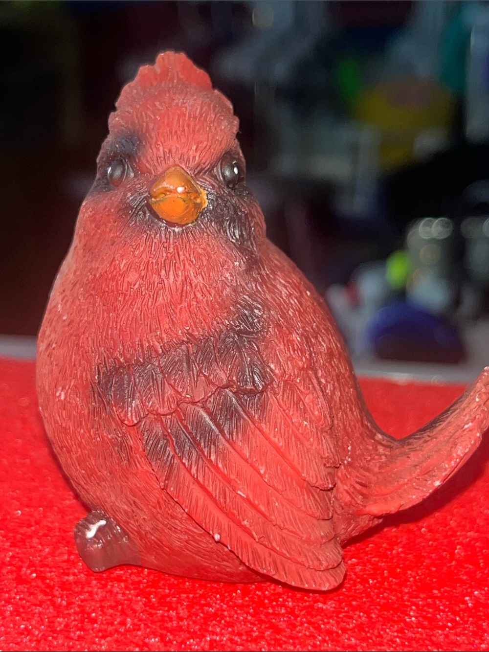 VTG Cardinal Bird for your birdhouse or bird collection 2 1/2 “ tall 697
